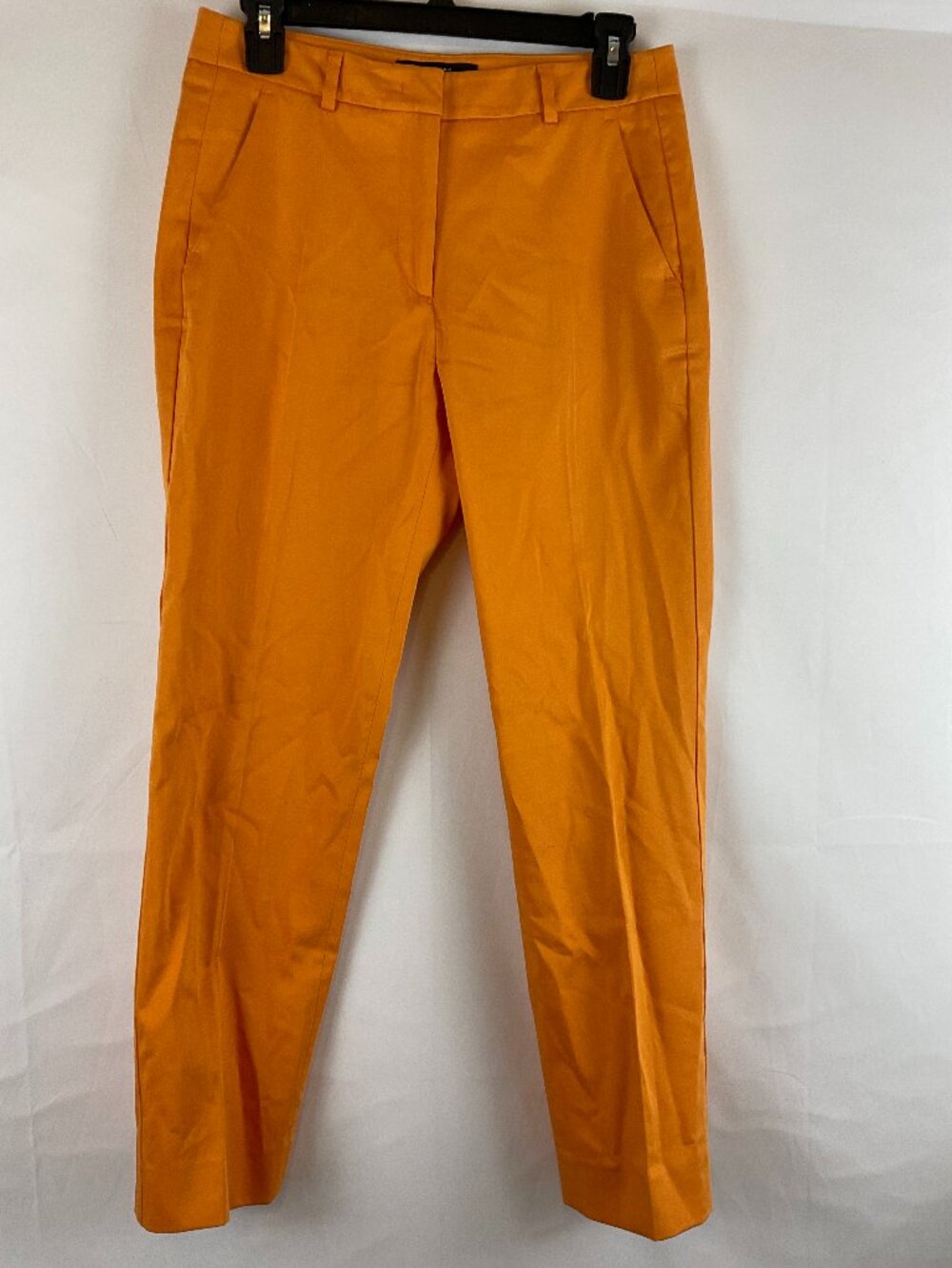 Weekend Max Mara Pants Orange Straight Slight Tapered Leg Pockets